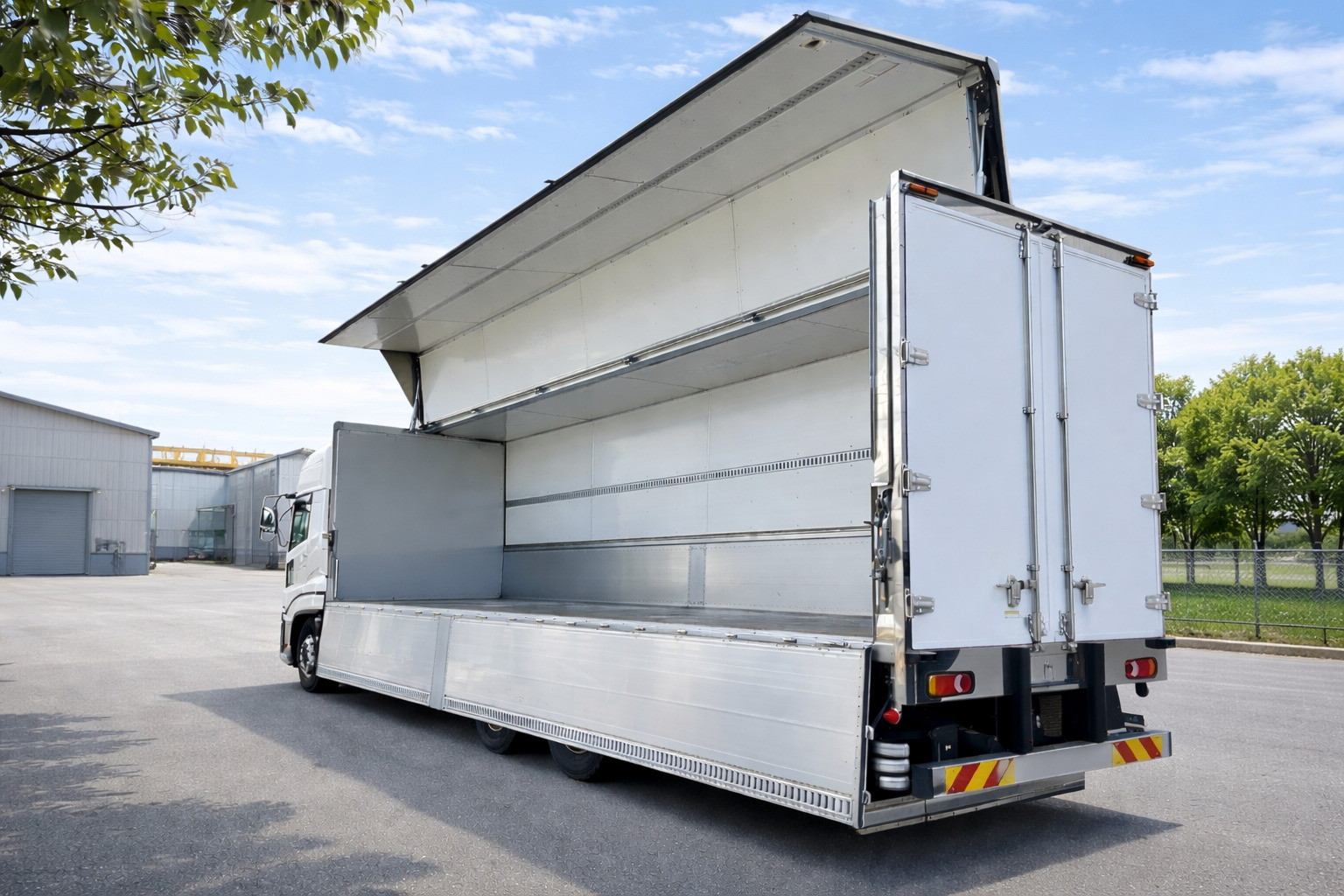 大型ウイング車による一般貨物輸送